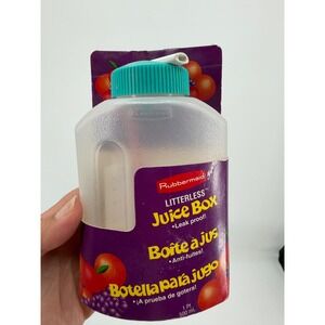 Rubbermaid Litterless Juice Box 1994 Servin Saver 500mL Teal Vintage New 3115